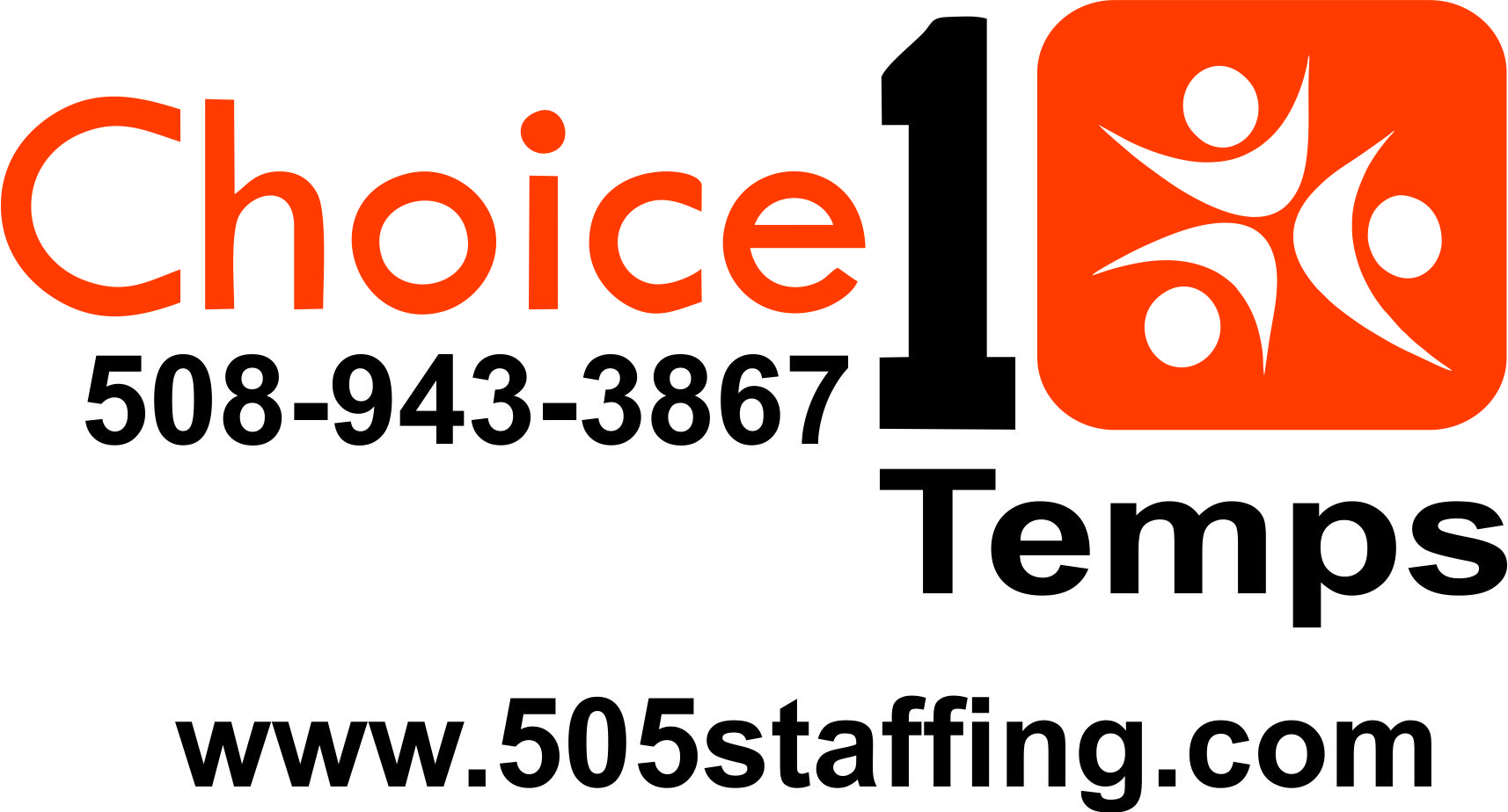 Choice1Temps Logo 2020 Phone number and website